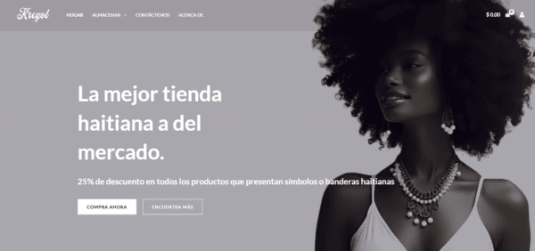 Genbia website screenshot: online store and checkout