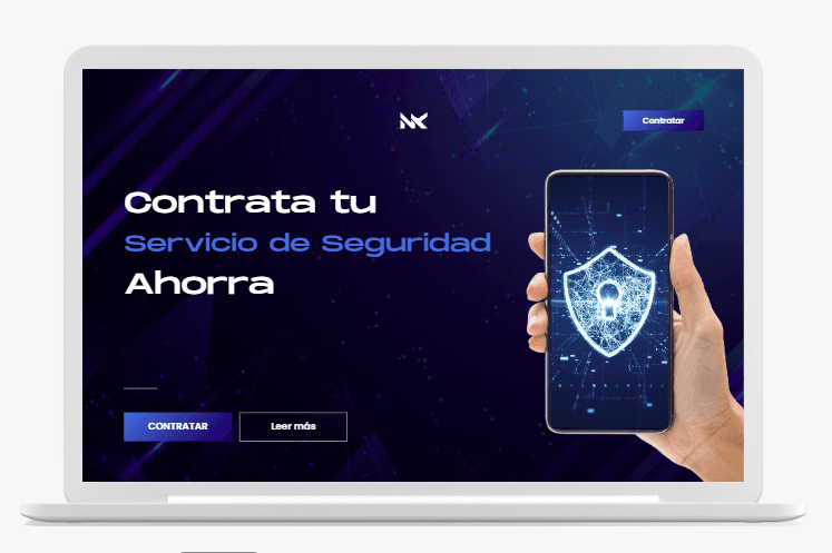 Preview of a professional landing page built by Genbia